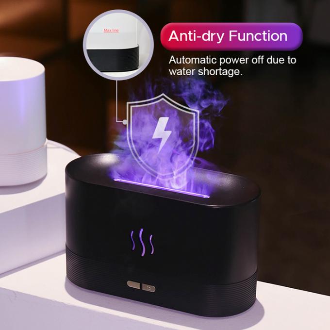 ضوء RGB تغيير اللون USB مرطب اللهب LED النفط الأساسي النار اللهب الرائحة الذكية الموزع لغرفة النوم المكتب المنزلي 3