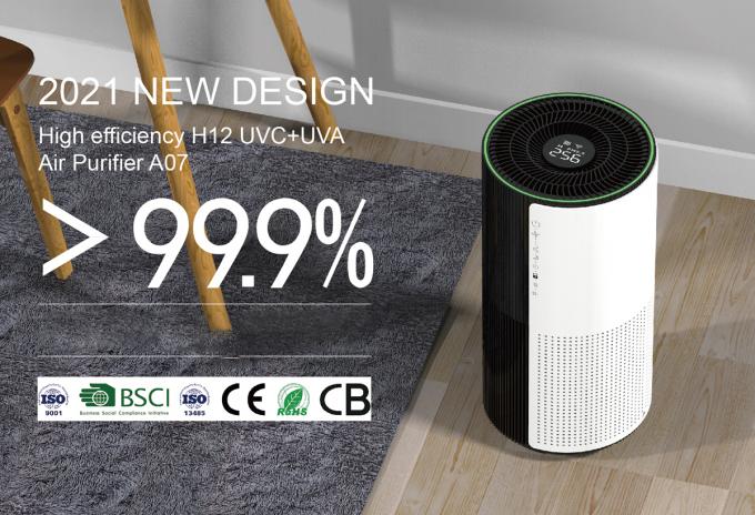 Homefish OEM Luchtreiniger مطهر الهواء بالجملة Smart Hepa Purificador De Aire UVC Purificateurd Wifi مطهر الهواء Tuya 0