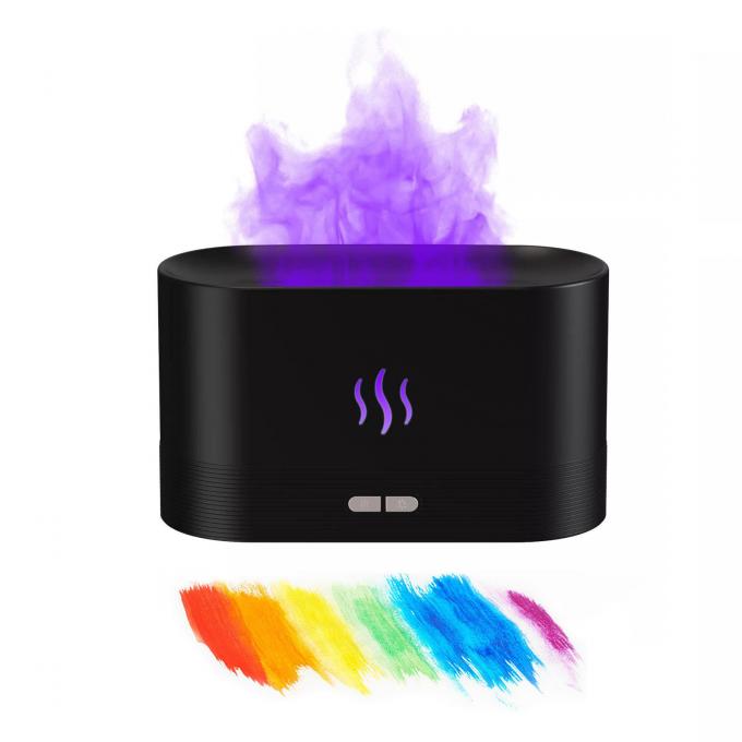 ضوء RGB تغيير اللون USB مرطب اللهب LED النفط الأساسي النار اللهب الرائحة الذكية الموزع لغرفة النوم المكتب المنزلي 0