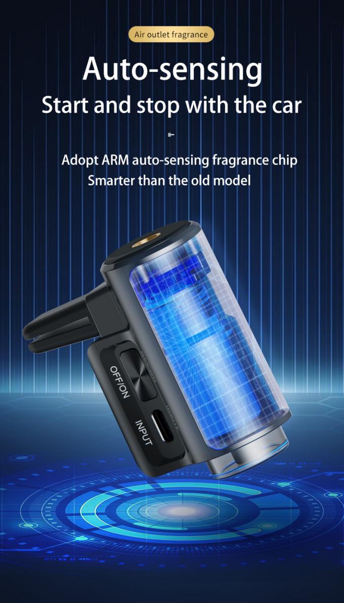 HOMEFISH USB قابلة لإعادة الشحن مضخم رائحة السيارة بدون ماء ARM استشعار آلي للروائح 4