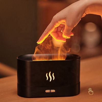 سعر جيد 2023 New Humificador المسمم بالموجات فوق الصوتية Flame USB Tabletop Humidifier Oil Diffuser Aroma Humidifier أفضل منتج للشحن الانترنت